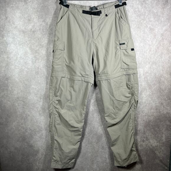 REI Convertible Hiking Pants‎ Womens 14 Beige Nylon Camping Outdoor Adjustable - Picture 1 of 14